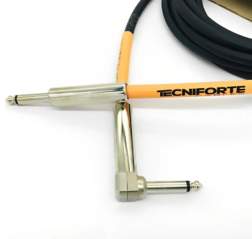 Kit 2 Cabo Tecniforte Gorilla P10 em L, 3m Guitarra Baixo