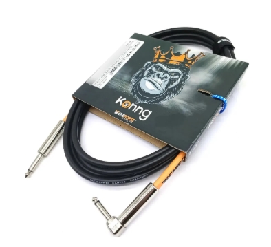 Kit 2 Cabo Tecniforte Gorilla P10 em L, 3m Guitarra Baixo