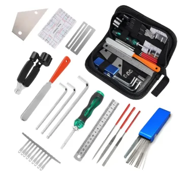Kit Ferramentas Reparação E Cuidados Guitarra Luthier 25pcs