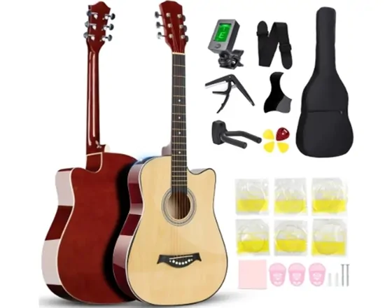 Kit Violão Acústico Clássico Iniciante Afinador + estojo